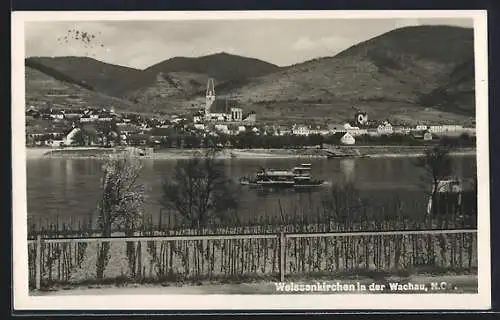 AK Weissenkirchen in der Wachau, Teilansicht mit Kirche
