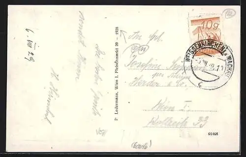 AK Weissenkirchen in der Wachau, Teilansicht mit Kirche