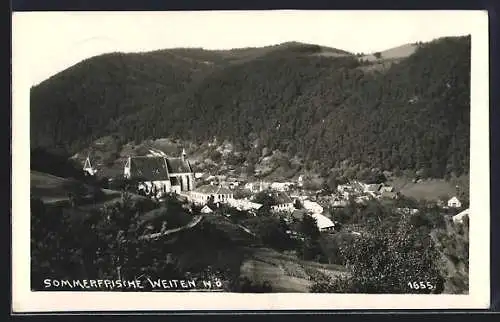 AK Weiten /N. Ö., Teilansicht mit Kirche