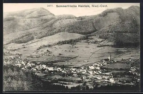 AK Hainfeld /Nied.-Oest., Ortsansicht aus der Vogelschau