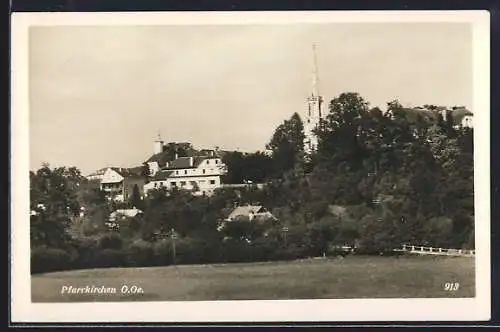 AK Pfarrkirchen /O. Oe., Ortspartie