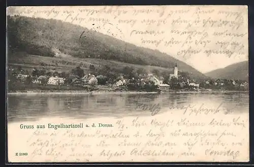 AK Engelhartszell a. d. Donau, Uferpartie