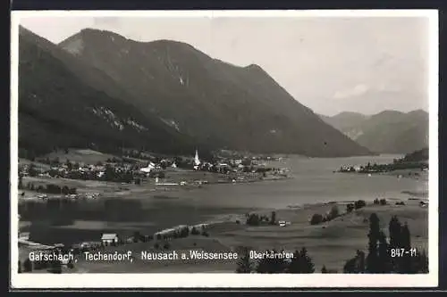AK Weissensee /Kärnten, Gatschach, Techendorf, Neusach am Weissensee
