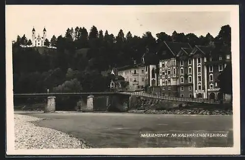 AK Bad Tölz, Marienstift mit Kalvarienbergkirche