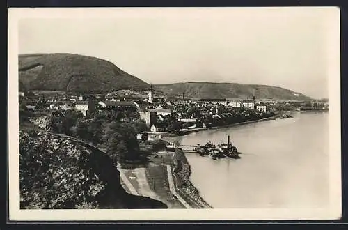 AK Hainburg, Teilansicht mit Kirche