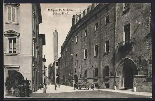AK Bologna, Via Costiglione, Palazzi Pepoli