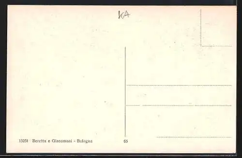 AK Bologna, Via Costiglione, Palazzi Pepoli