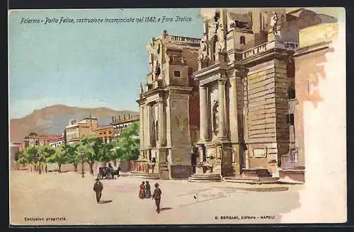 Künstler-AK Palermo, Porta Felice