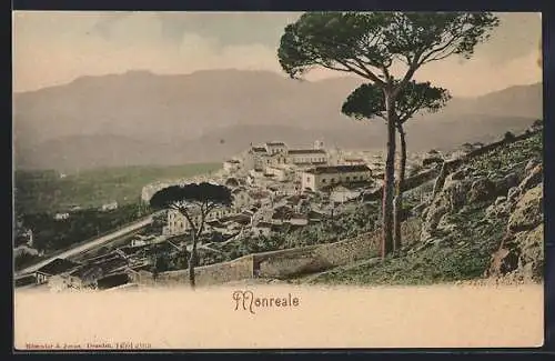 AK Monreale, Panorama mit Bergen