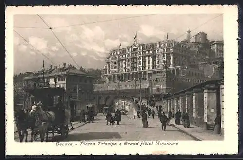 AK Genova, Piazza Principe e Grand Hotel Miramare