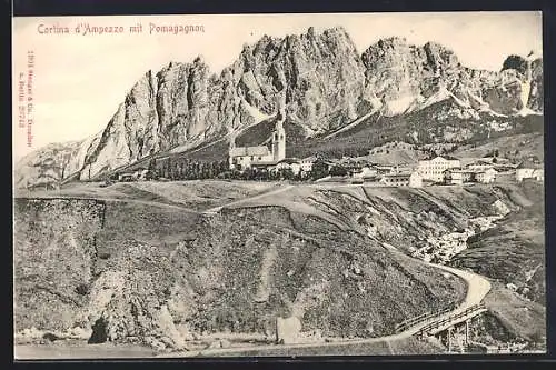AK Cortina d`Ampezzo, Panorama mit Pomagagnon