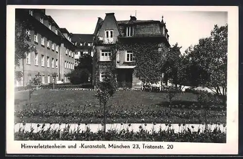 AK München-Schwabing, Hirnverletztenheim und-Kuranstalt, Tristanstrasse 20
