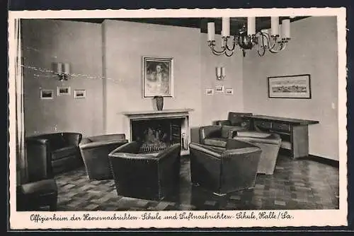 AK Halle /Sa., Offizierheim der Heeresnachrichten- und Luftnachrichten-Schule