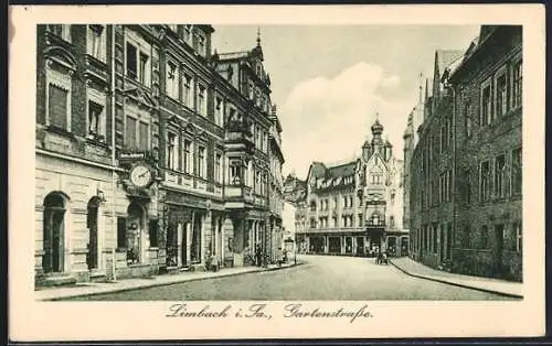 AK Limbach i. Sa., Geschäfte in der Gartenstrasse