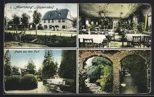 AK Göppersdorf / Burgstädt, Gasthof Albertsburg