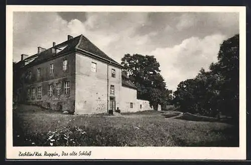AK Zechlin /Ruppin, Blick auf das alte Schloss