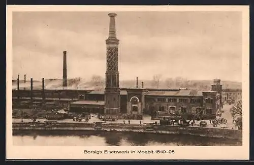 AK Berlin-Tiergarten, Moabit, an Borsigs Eisenwerk
