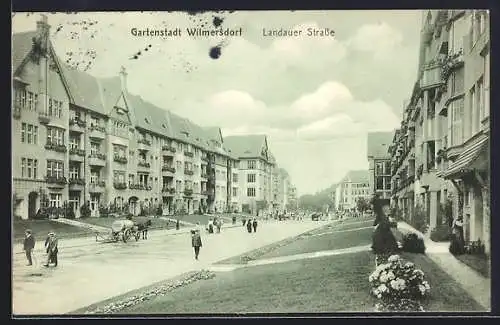 AK Wilmersdorf, Gartenstadt, Partie in der Landauer Strasse
