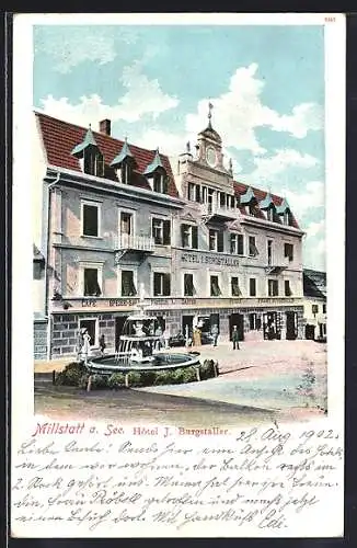 AK Millstatt am See, Hotel J. Burgstaller