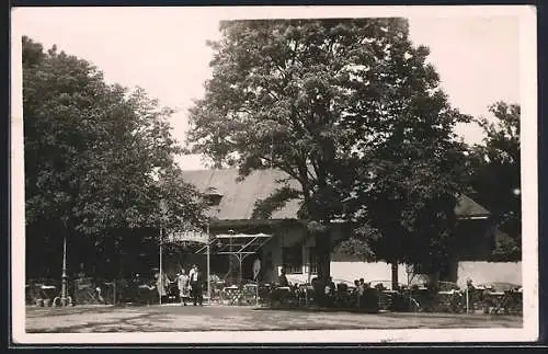 AK Wein, Wiener Prater, R. Denk`s Cafe-Restaurant Jägerhaus am Lusthausplatz