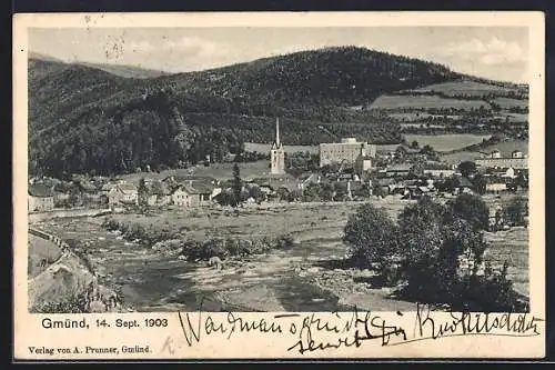 AK Gmünd /Kärnten, Hochwasser am 14. September 1903