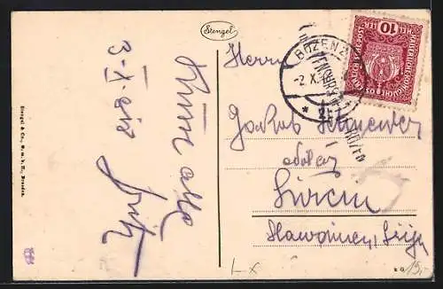 AK Bozen, Hotel Zentral in der Defregerstrasse