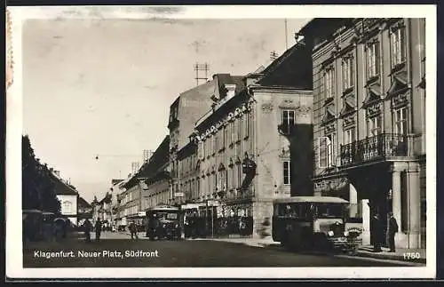AK Klagenfurt, Neuer Platz, Südfront