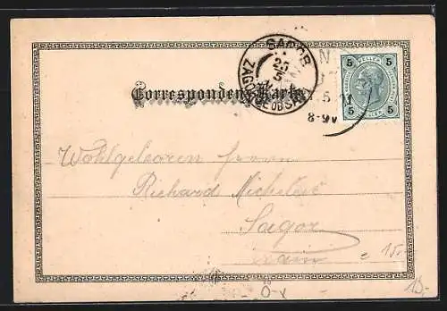 AK Hütteldorf, Restaurant Hütteldorfer Brauhaus mit Innenhof