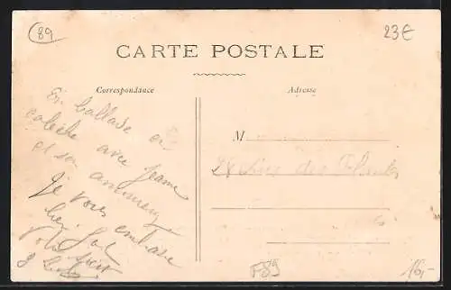 AK Germigny /Yonne, La Rue Principale, direction de Tonnerre