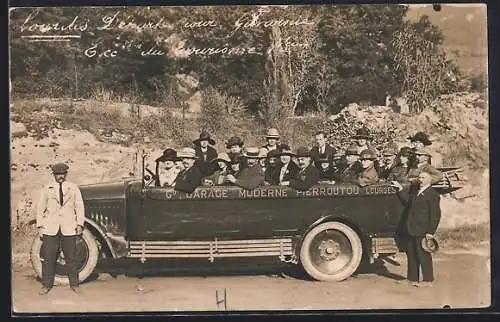 Foto-AK Autobus, Garage Moderne Pierroutou