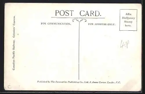 AK Canadian Pacific Railway, Colonist`s Express, englische Eisenbahn