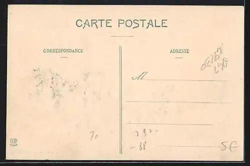 AK Atterissage d`un Blériot, Flugzeug