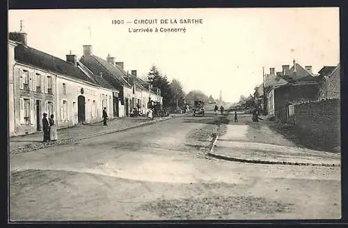 AK Cicuit de La Sarthe, L`arrivée à Connerré, Autorennen