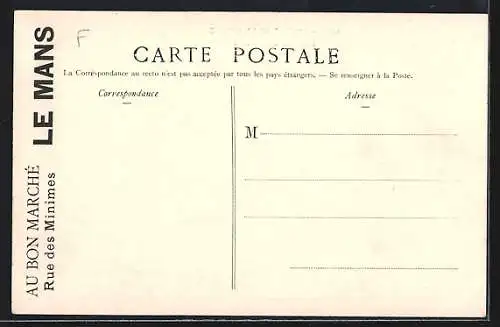 AK Cicuit de La Sarthe, L`arrivée à Connerré, Autorennen