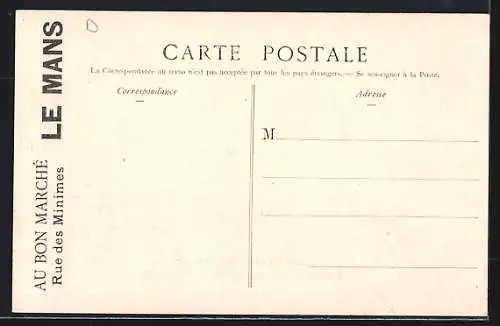 AK Saint-Calais, Circuit de la Sarte, la route qui conduit à la passarelle, Autorennstrecke durch den Ort