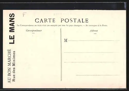 AK Cicuit de La Sarthe, L`arrivée à Connerré, Autorennen