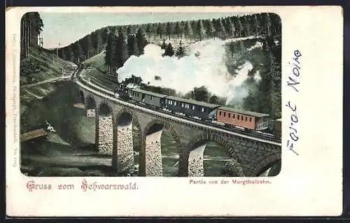 AK Murgthalbahn, Eisenbahn im Schwarzwald
