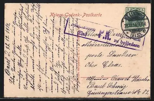 AK Neujahrsengel unter läutenden Kirchenglocken