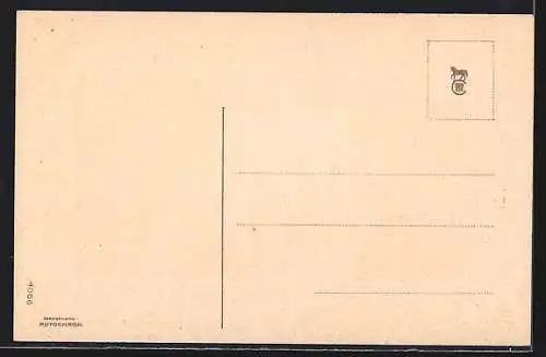 Präge-AK Frohe Pfingsten, Freundinnen auf einem Frühlingsspaziergang