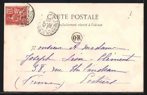 AK Alte Frau als das vergangene Jahr 1901, junge Frau als das neue Jahr 1902