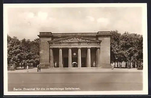 AK Berlin, Ehrenmal für die im Weltkriege Gefallenen