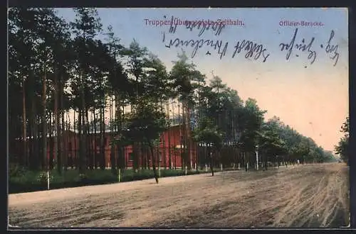 AK Zeithain, Blick zur Offizier-Baracke