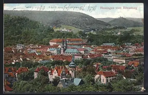AK Meiningen, Blick vom Bibrasberg