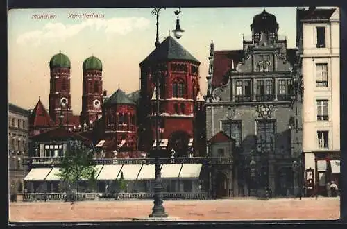 AK München, Künstlerhaus und Synagoge