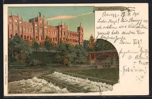 Lithographie München, Wehr am Maximilianeum