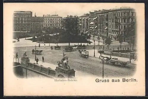 AK Berlin-Tiergarten, Herkules-Brücke am Lützowplatz