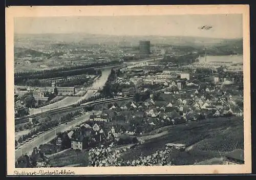 AK Stuttgart-Untertürkheim, Panorama