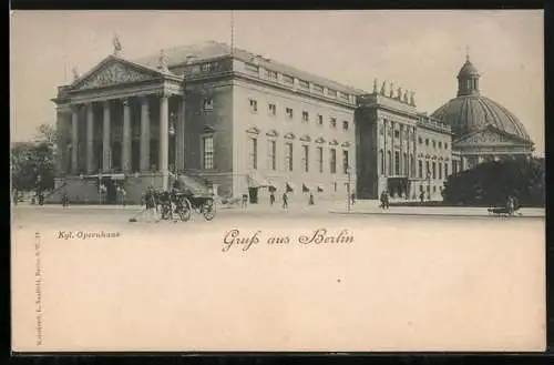 AK Berlin, Partie am Kgl. Opernhaus