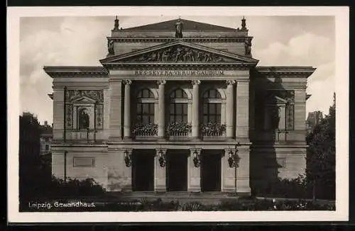 AK Leipzig, Blick auf das Gewandhaus
