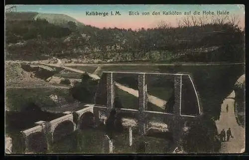 AK Kalkberge i. M., Blick von den Kalköfen auf die Hohe Halde